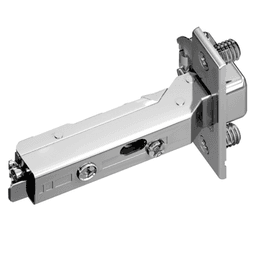 Tiomos 120&#730; Opening Hinge, 42mm Bore Pattern, Soft-Closing, Full Overlay, Nickel-Plated, Dowelled - Main Image