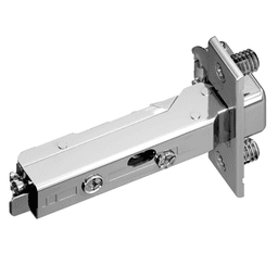 Tiomos 120&#730; Opening Hinge, 42mm Bore Pattern, Soft-Closing, Overlay, Nickel-Plated, Dowelled - Main Image