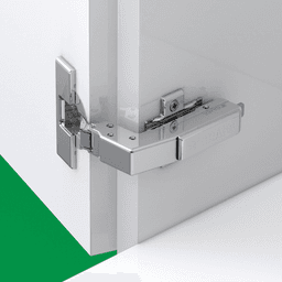 Tiomos Blind Corner 110&#730; Opening Hinge, 45mm Bore Pattern, Soft-Closing, Inset, Screw-On - Alt Image 1