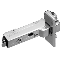 Tiomos 110˚ Opening Hinge, 42/45mm Bore Pattern, Soft-Closing, Half Overlay, Nickel-Plated, Impresso - Main Image
