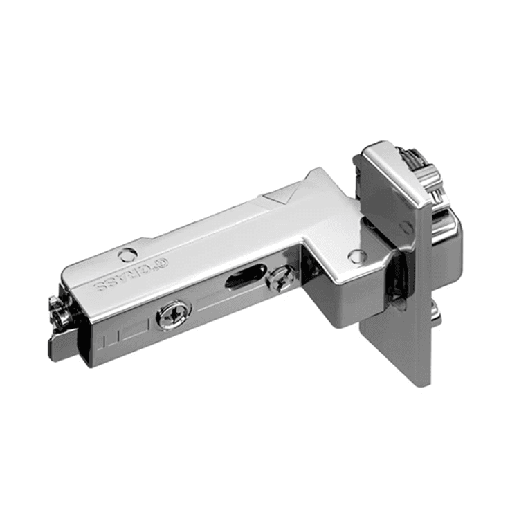 Tiomos 110° Opening Hinge, 42/45mm Bore Pattern, Self-Closing, Inset, Nickel-Plated, Impresso - Main Image