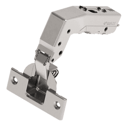 Tiomos Blind Corner 110&#730; Opening Hinge, 42/45mm Bore Pattern, Soft-Closing, Overlay, Impresso - Main Image