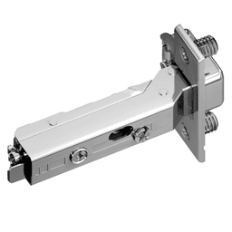 Tiomos 120&#730; Opening Hinge, 42mm Bore Pattern, Self-Closing, Full Overlay, Nickel-Plated, Dowelled - Main Image