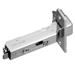Tiomos 110˚ Opening Hinge, 45mm Bore Pattern, Soft-Closing, Full Overlay, Nickel-Plated, Screw-On - Main Image