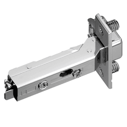 Tiomos 120&#730; Opening Hinge, 45mm Bore Pattern, Self-Closing, Full Overlay, Nickel-Plated, Dowelled - Main Image