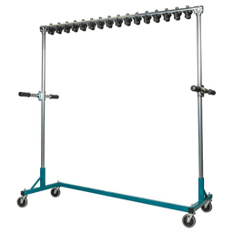 Stock Rolling Rack with 16 Fixed Mounts Main - Image