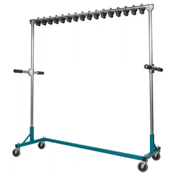 Heavy-Duty Single Pivot Rolling Rack with 16 Fixed Mount Main - Image