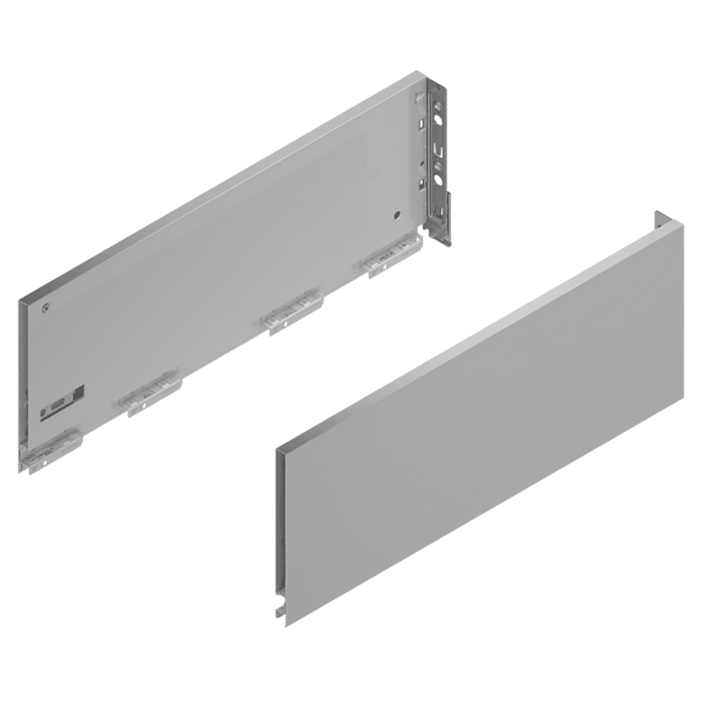 Close-up of Grass Vionaro H185 Drawer Side Slide in Silver Gray - Image 2