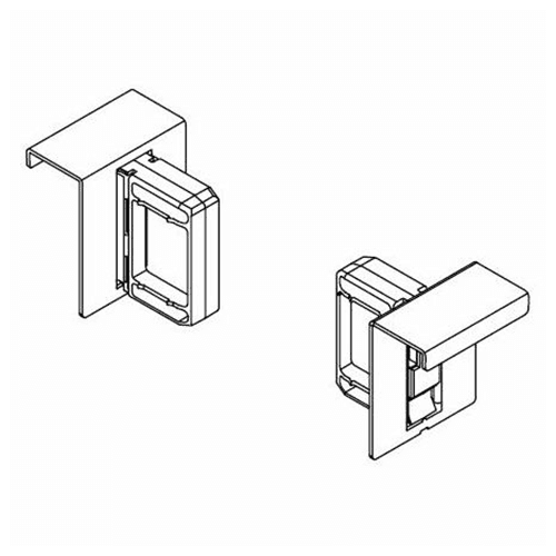 Vionaro Cross Divider Rail Holder, Silver Gray - Drawer Installation