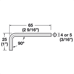 Hafele 4mm Allen Wrench - Essential Tool for DIY and Professional Use