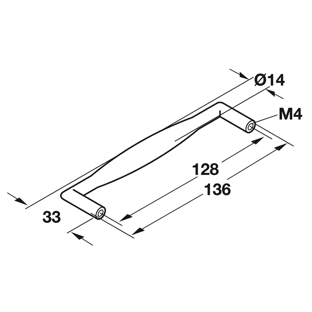 Sleek and Modern Pull Handle for Cabinets and Drawers