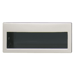 100mm Flush Pull, Matt Nickel/Black - Hafele Product Image 1
