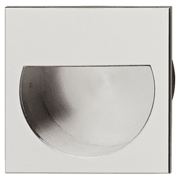 Hafele 45mm Flush Pull in Matt Nickel-Plated finish for modern cabinets and furniture