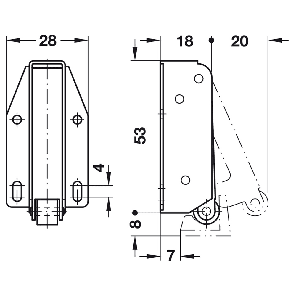 Pressure Latch, Bright Galvanized - Alt Image 1
