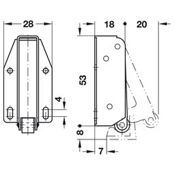 Pressure Latch, Bright Galvanized - Alt Image 1