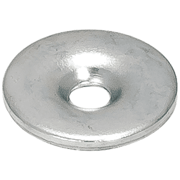 Round Strike Plate, Galvanized - Main Image