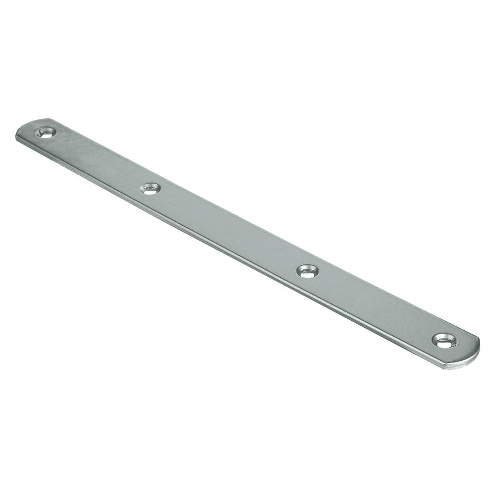 230mm x 20mm Steel Door Panel Connector, White - Main Image