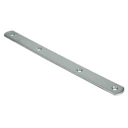 230mm x 20mm Steel Door Panel Connector, White - Main Image
