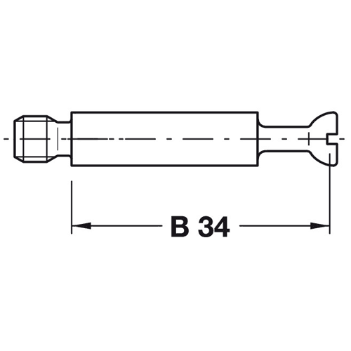 Minifix™ 34mm Connecting Bolt, Zinc Plated, Box of 2000 - Alt Image 1