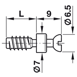 Rafix™ 5mm Connecting Bolt, Galvanized - Alt Image 1