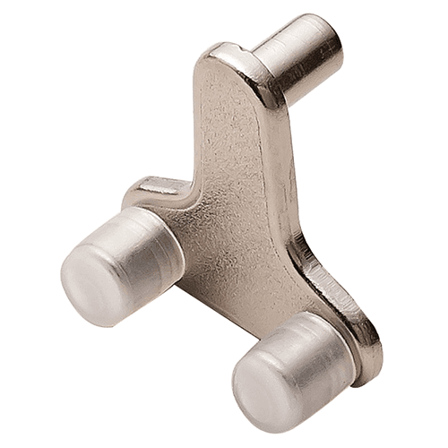 Glass Shelf Support - 6mm to 10mm Thickness - Zinc Alloy with Transparent Plastic-Coated Clamping Lugs - Hafele