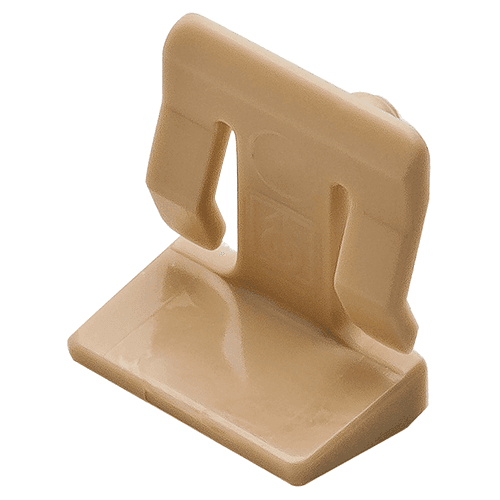 5mm Plastic Locking Shelf Support, Almond Finish - Hafele - Image 1