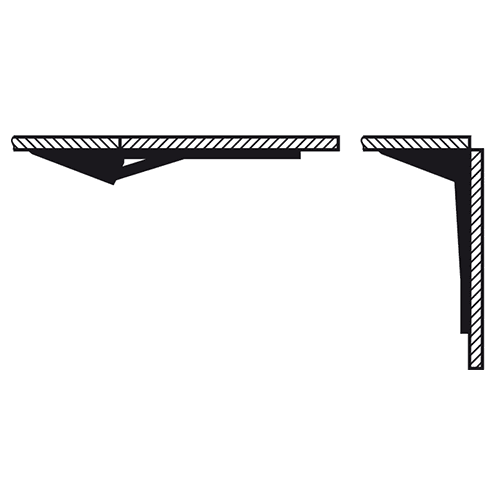 Yellow Chromatized Finish Folding Bracket - Hafele
