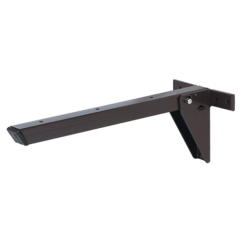Hafele 560mm Folding Table Bracket Front View Brown Lacquer Finish