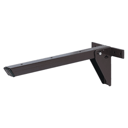 Hafele 560mm Folding Table Bracket Front View Brown Lacquer Finish