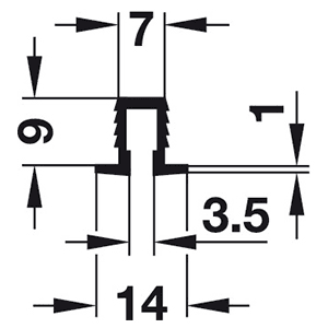 Guide track for smooth cabinet door movement