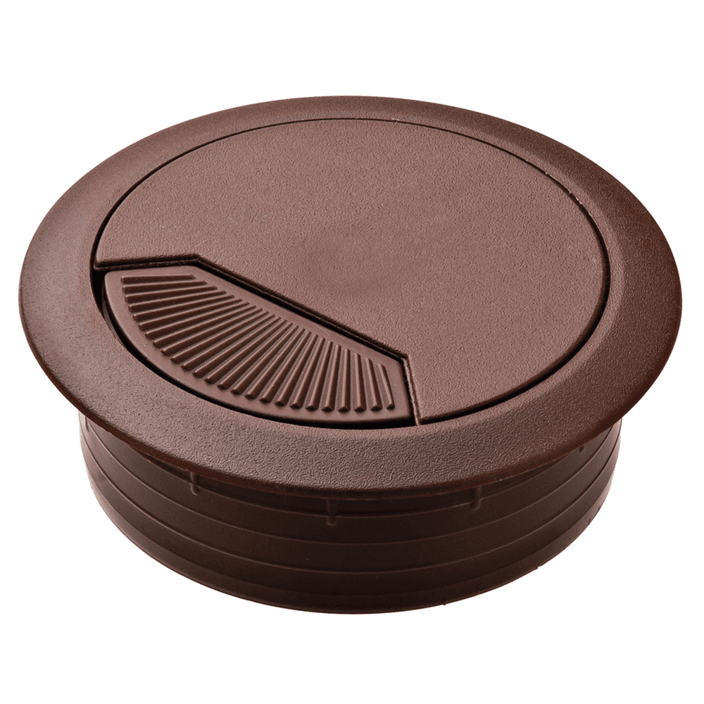 Brown Cable Grommet with Spring-Loaded by Hafele