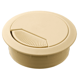 Beige Cable Grommet with Spring-Loaded for 60mm Hole - Hafele Brand