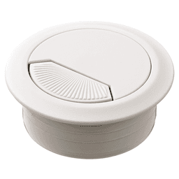 50mm Cable Grommet with Spring-Loaded - Light Gray - Installation View
