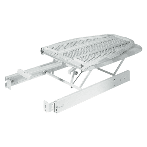 Ironing Board Drawer Pulls Forward on Runners to Correct Height