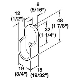 Hafele Wardrobe Tube Support with Dowel, Nickel-Plated Finish in use in closet