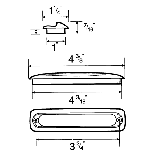 Hardware Concepts Inc. 3-3/4" Flush Pull, White - Image 1