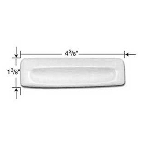 Shop Hardware Concepts Inc. 3-3/4" Flush Pull, White - Image 2