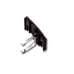 Hardware Concepts Inc 2 Finger Double Side Adhesive Toe Kick Clip, Black in ABS plastic