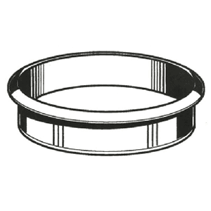 White 152mm Trash Grommet from Hardware Concepts Inc.