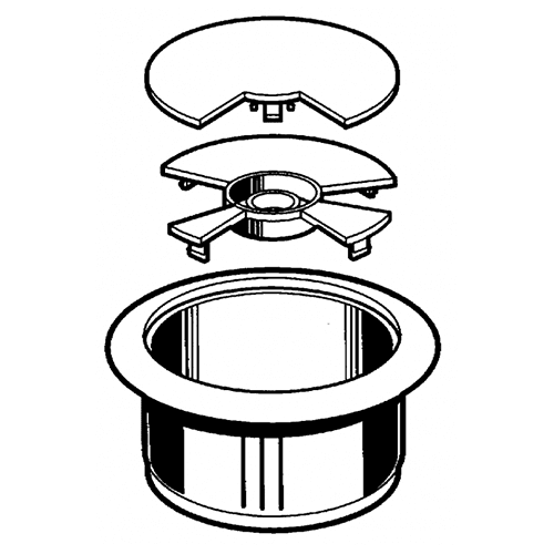 Convenient grommet for wire management by Hardware Concepts Inc.