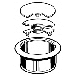 Convenient grommet for wire management by Hardware Concepts Inc.