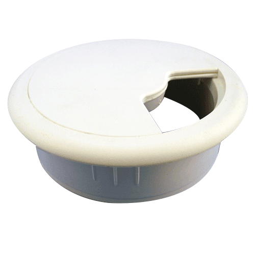 80mm Wire Grommet in White by Hardware Concepts Inc. - Organize Your Cables