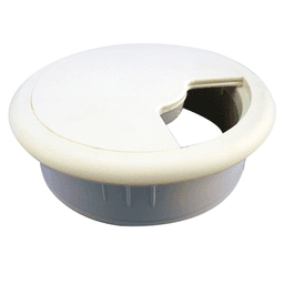 80mm Wire Grommet in White by Hardware Concepts Inc. - Organize Your Cables