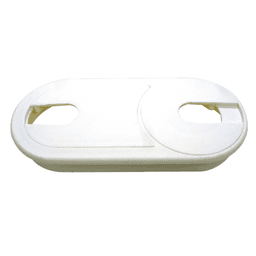 Three-piece wire grommet with fine pebble texture