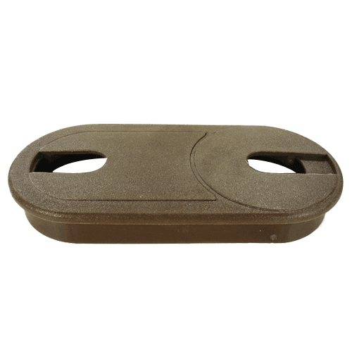 Brown 3-piece wire grommet for Hardware Concepts Inc.