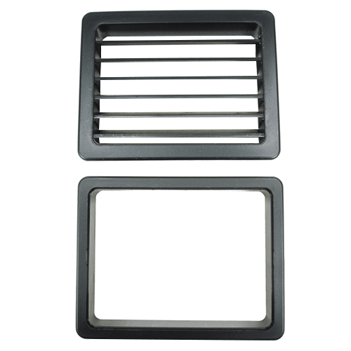 3-1/4" Black Ventilation Grommet with Locking Cap and Liner by Hardware Concepts Inc.