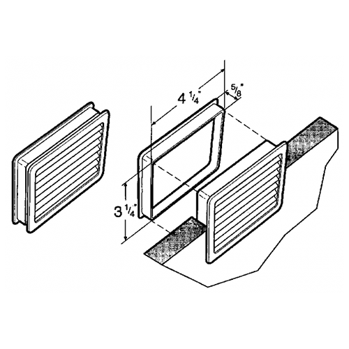 Plastic Two-Piece Ventilation Grommet with Locking Cap and Liner in Black by Hardware Concepts Inc.