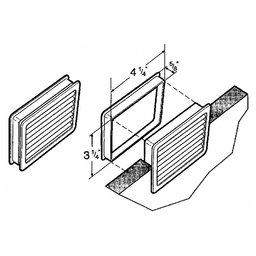 Plastic Two-Piece Ventilation Grommet with Locking Cap and Liner in Black by Hardware Concepts Inc.