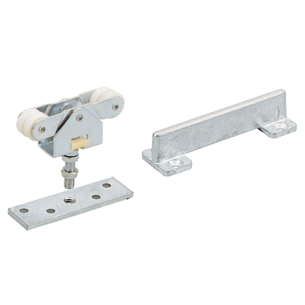 Hettich America - Sliding Door Hardware Set - Mounting Plates and Bottom Guide