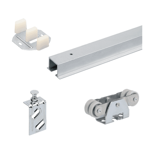 Heavy duty sliding door hardware kit for 3/4" thick doors up to 150lb from Hettich America